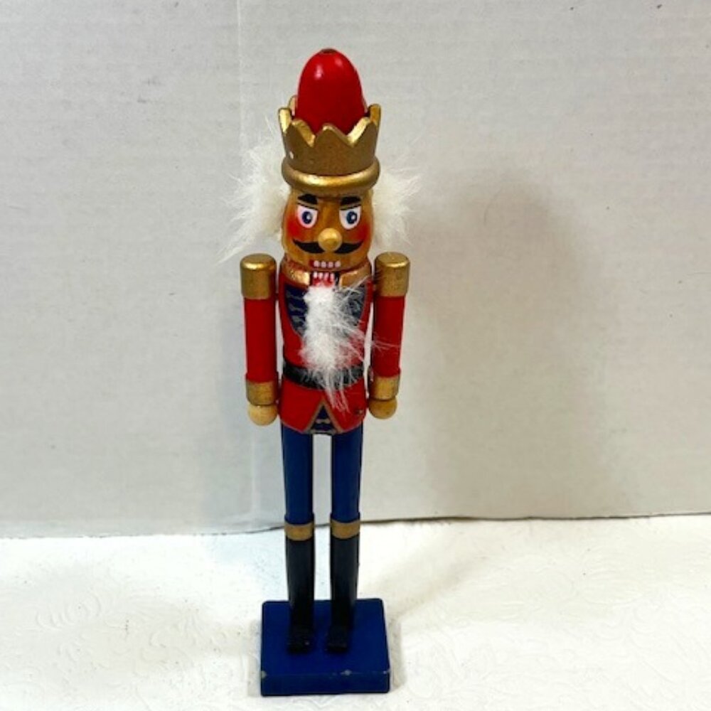 Christmas Wooden Table Nutcracker Style Decor Soldier Holiday 8.75"Tall